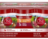 Purina One Adult Beef &amp; Chicken in Gravy Wet Dog Food Variety Pack, Coun... - £22.65 GBP
