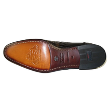 Men's GENIO Genuine Crocodile Embossed Leather Shoes Turkey 120371164 Black image 8