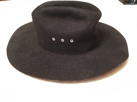 Bailey X Double X Men&#39;s Black Western Cowboy Hat Fur Blend - £22.28 GBP