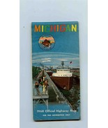 Map Official State Michigan 1968 - £10.98 GBP