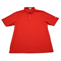 Nike Shirt Mens Medium M Red Polo Dri Fit Casual Golf Rugby Golfing - £15.21 GBP