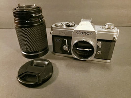 Canon Ft Ql 35MM Film Camera W/ Tokina 28-200MM F/3.5 Zoom Lens - Excellent - £78.16 GBP