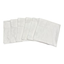 Williams Sonoma Dinner Napkins Set of 6 Solid White 100% Cotton 19&quot; Form... - £36.75 GBP