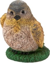 Wildlife Fat Golden Finch Garden Statue Outdoor Bird Figurine - £12.44 GBP