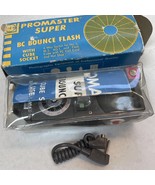 Vintage Promaster Super BC Bounce Flashgun with Cube Socket Coil Cord - $374.94 MXN