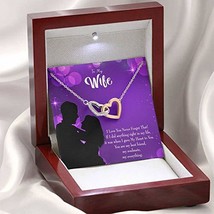 Wife Gift for Wife Birthday You Have My Heart Inseparable Love Pendant 18k Rose  - £43.48 GBP