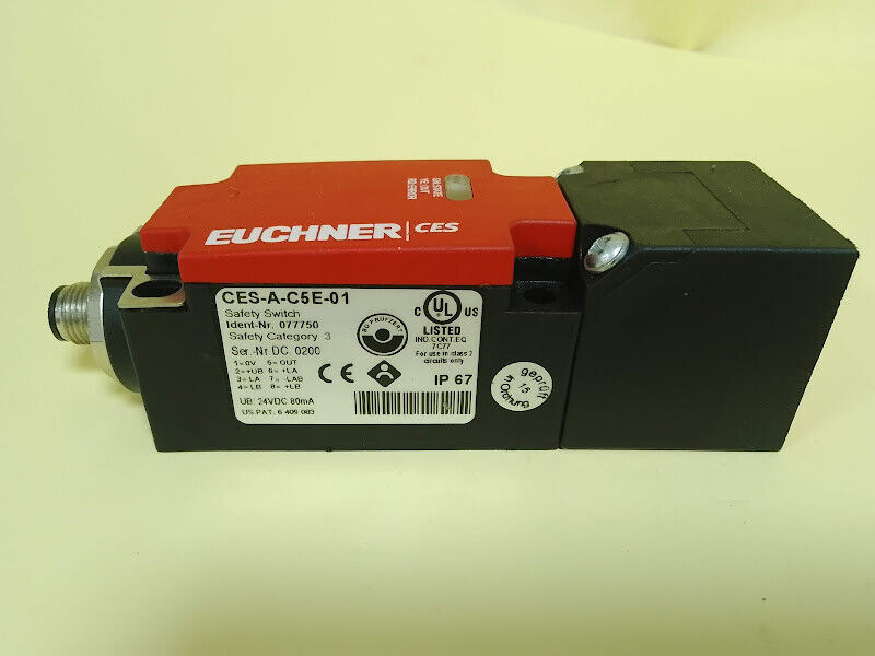 Euchner CES-A-C5E-01 Safety Switch Ident-Nr.077750 US PAT.6 409 083 CESA... - $473.00