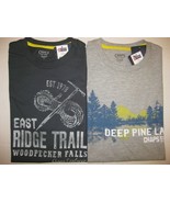 NWT MEN&#39;S CHAPS EXPLORER T-SHIRT GRAY - PICK YOUR STYLE AND SIZE - £10.21 GBP