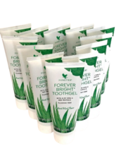 12 Pack Forever Living Bright Toothgel With Aloe Vera NO Fluoride 4.6oz Exp 2026 - £65.20 GBP