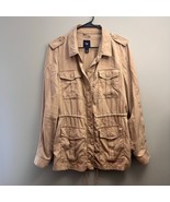 GAP Women’s Lightweight Utility Style Jacket Tan Sz Large - $624.93 MXN