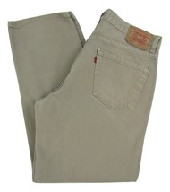 Levi&#39;s 550 Relaxed Fit Beige Jeans Men&#39;s W36 X L30 (36x29.5) 100% Cotton Made In - $28.98