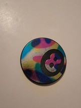 Vintage Pog Pogs Slammer Plastic Black 90s Multicolor Lucky 8 Ball - $12.99