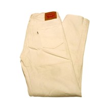 Vintage Levi Strauss &amp; Co. Men`s Pants Jeans Cotton Casual Denim White W33 L32 - £31.63 GBP