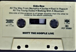 Mott The Hoople Live - Audio Music Cassette - £3.92 GBP