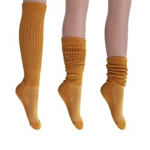 Golden Rod  Cotton Slouch Socks Made in USA 3 PAIR Size 9 to 11 - £14.79 GBP