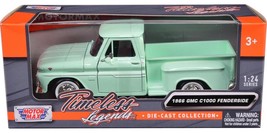 1966 GMC C1000 Fenderside Pickup Truck Light Green Timeless Legends Series 1/24 - $35.32