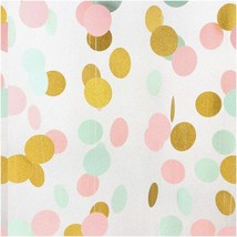 Minty Bliss Hanging Paper Garlands - Pink &amp; Gold Decorations for Baby Shower, We - $19.79