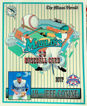 MLB Florida Marlins 3D Card - Jeff Conine - MVP 1995 All-Star Game - Vin... - $3.99