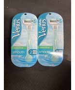 (2a) Gillette VENUS Sensitive Smooth 3 Blade Elixir Razor + 2 Cartridges - $9.99