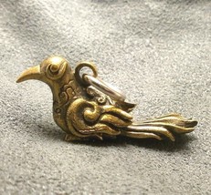 Sarika Magic Bird Thai Brass Amulet Lucky Appeal Attractive Charming Pendant Hot - £25.88 GBP