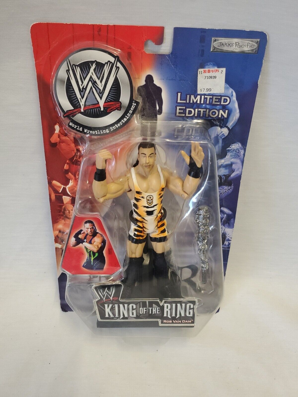 VINTAGE SEALED 2002 WWE Jakks King of the Ring Rob Van Dam Action Figure - £38.91 GBP