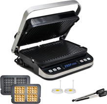 Yedi Total Package 6-In-1 Digital Indoor Grill, Waffle Maker, Panini Pre... - $141.78