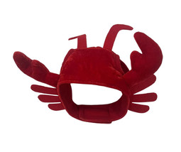 NEW Pet Dog Cat Lobster Halloween Costume Hat sz XS/S 11-3 in. red plush &amp; felt - £7.95 GBP