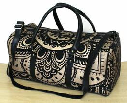 Cotton Duffel Handbag Indian Mandala Sports Gym Bag Unisex Travel Bags JP343 - £17.27 GBP