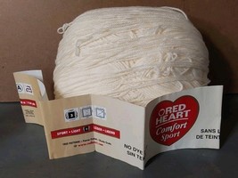 Red Heart Comfort Sport Yarn 3 Light 1144 Yrds 12oz Cream 1 Skein - £18.70 GBP