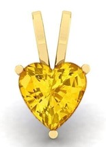 11.25 Ratti / 10.50 Carat Natural Yellow Sapphire locket AA++ Quality Heart Shap - £38.05 GBP