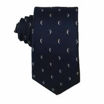 Bar III Mens Jolly Penguin Silk Printed Neck Tie Navy O/S - £15.68 GBP