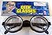 Funny Nerd Thick Lense GEEK GLASSES Professor Bookworm Cosplay Costume Accessory Item image 12
