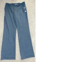 Womens Dress Pants Liz Claiborne Sophie Gray Flat Front Straight Tall-size 10L L - £21.36 GBP