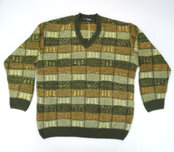 PRIKNIT V-Neck Sweater Size 42 Large Mens Grandpa Coogi Style Cosby Ligh... - $18.95