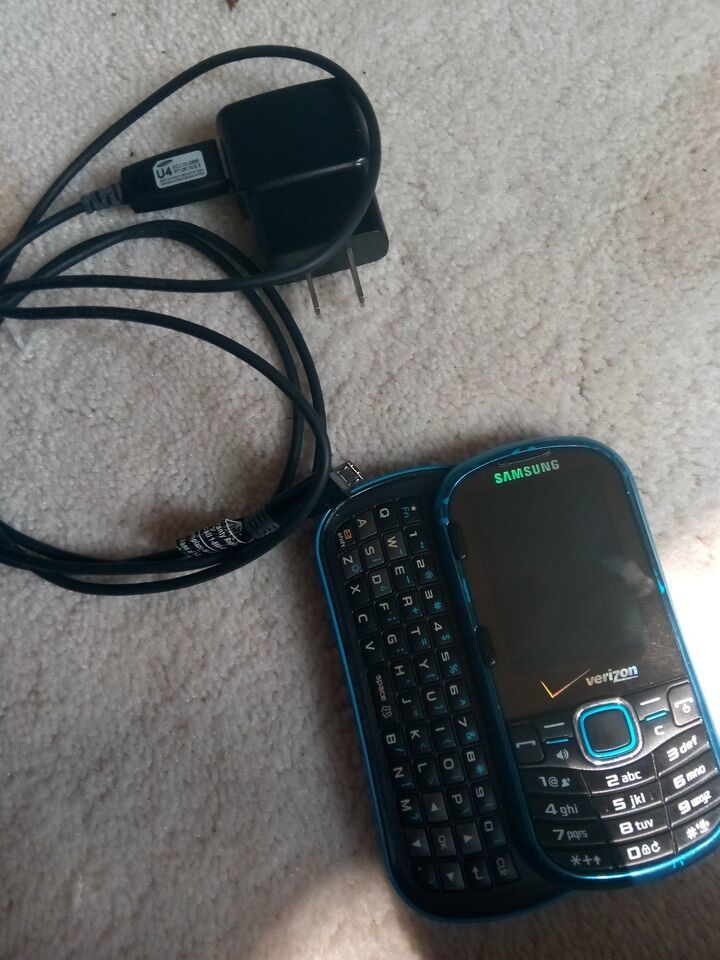 Samsung Intensity II 2 Messaging Phone Verizon  Brilliant Blue -B- - $74.79