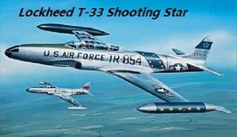 10 Different Lockheed T-33 Shooting Star Warplane Magnets - £78.66 GBP