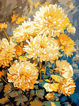 Paint by Number for Adults Beginners,Flower Paint by Numbers Kits on Canvas,Diy  - £11.29 GBP