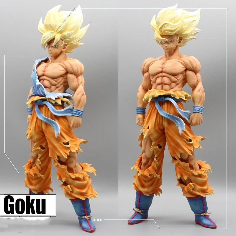 44CM Dragon Ball Z Son Goku Namek Anime Figures Super Saiyan Goku Statue... - $71.60+