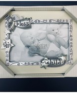 Bless This Child with Angel Stars Fetco Home Decor 4x6&quot; Picture Frame Ba... - £16.28 GBP