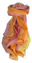 Mulberry Silk Classic Long Scarf Tygal Rainbow Palette by Pashmina &amp; Silk - £23.27 GBP