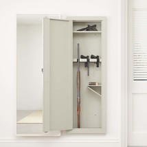 Quick-Access Wall Gun Safe - White | [Brand Name] - $207.99