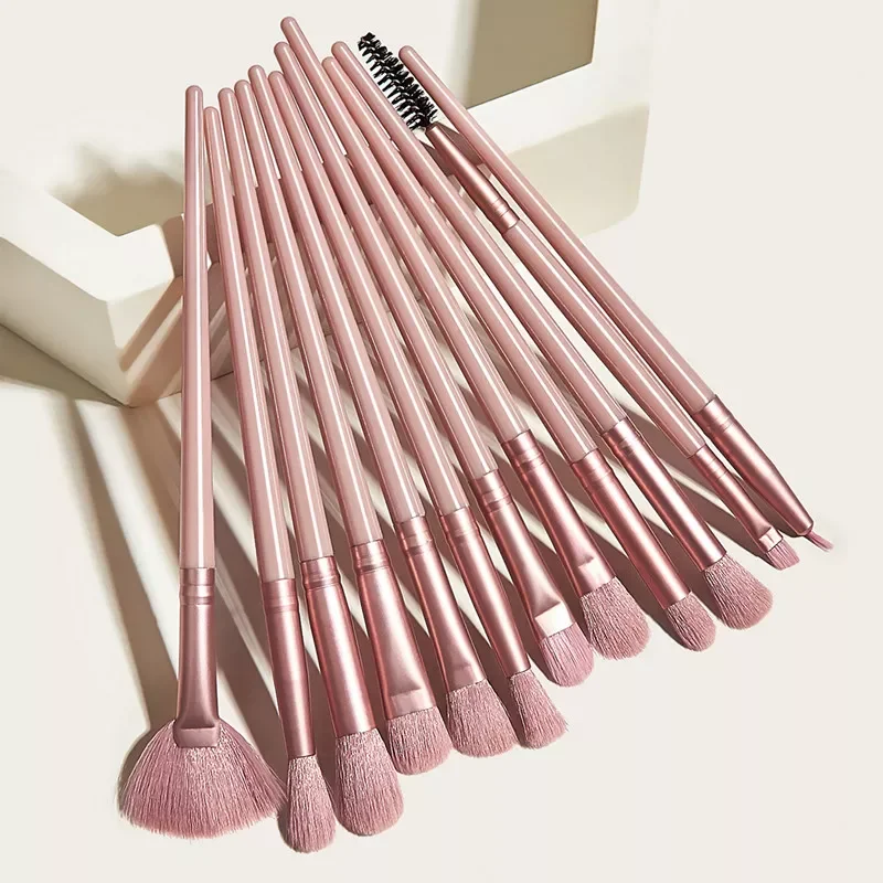 Sh set pink eye brush small fan shaped blush blending eye shadow multifunctional beauty thumb200