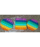 Popit Fidget Toy Push Bubble Sensory Stress Relief Kids Games 3 pack rai... - $207.34 MXN