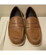 Cole Haan Mens Zerogrand Slip On Loafer Shoes C34025 British Tan / White... - $113.17