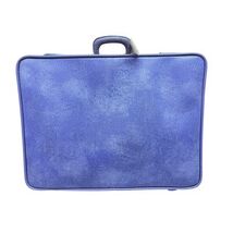 Vintage Invicta Luggage Suitcase Rare Lavender Purple 24x18x7 Fair Condi... - $35.00