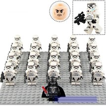 21Pcs/set Star Wars Darth Vader Leader Imperial Stormtrooper Minifigures Toys - £26.49 GBP