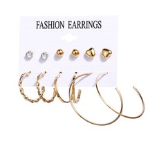 17KM Vintage Long Dangle Earrings For Women Brincos Leaf Gold Pearl Leopard Acry - £7.25 GBP