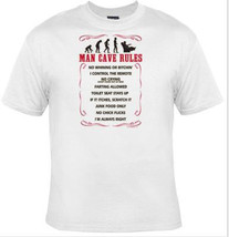 man cave rules  -  T-shirt - £16.11 GBP