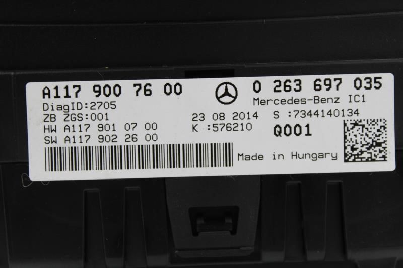 Speedometer 117 Type CLA250 Fits 2014-2015 MERCEDES CLA-CLASS OEM #19677ID 11... Item image 3