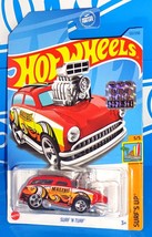 Hot Wheels 2023 Factory Set Surf&#39;s Up #122 Surf &#39;N Turf Red w/ 5SPs - £1.99 GBP